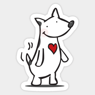 Loving puppy Sticker